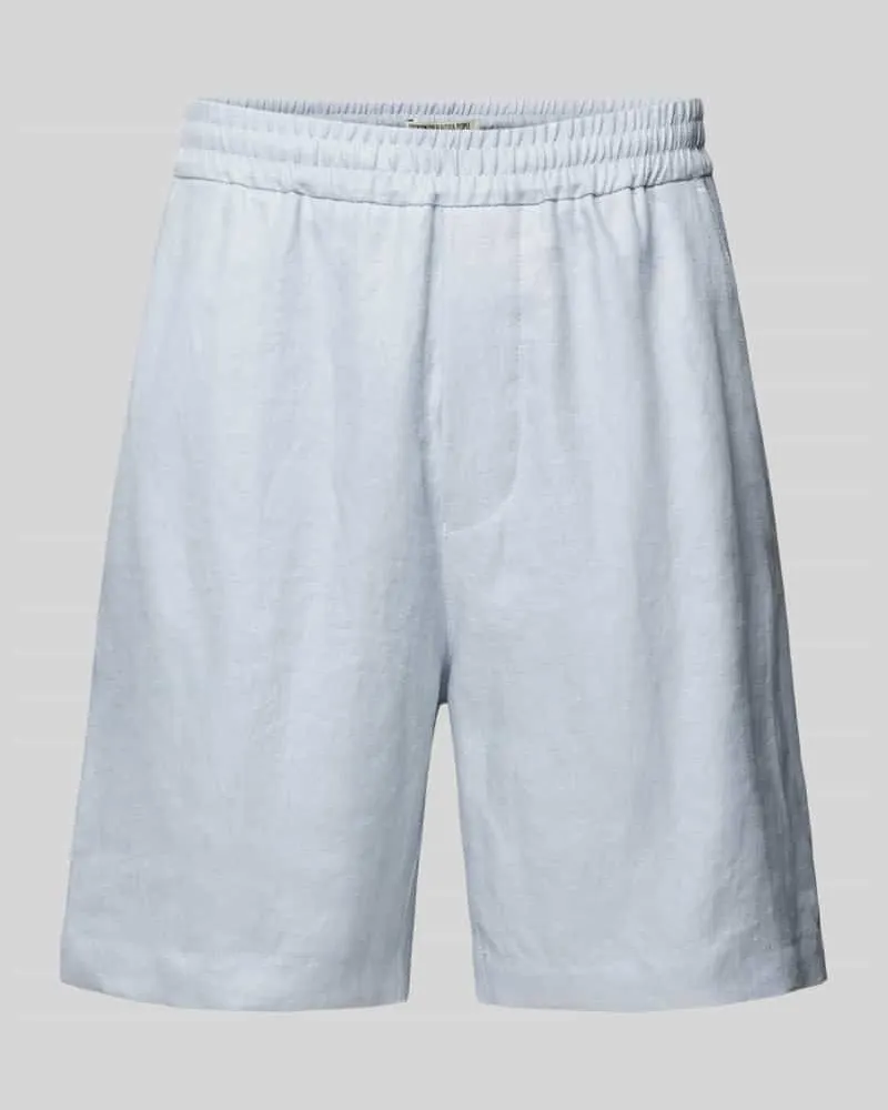 Drykorn Regular Fit Leinenshorts mit angedeutetem Eingriff Modell 'SAYO Sky