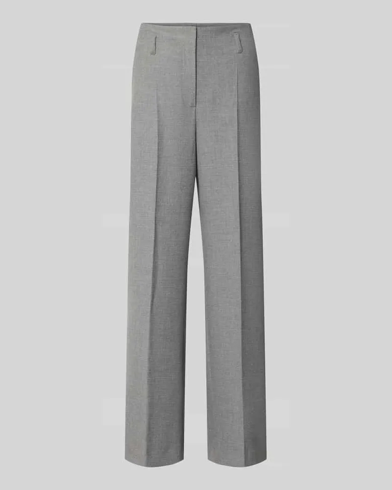 SEDUCTIVE  Regular Fit Weite Hose mit Viskose-Woll-Anteil Modell 'ENIE Hellgrau