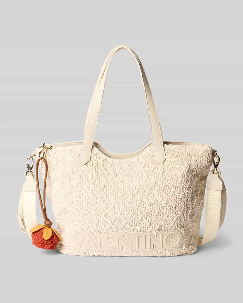 Valentino Bags Handtasche mit Anhänger Modell 'COURMAYEUR Ecru