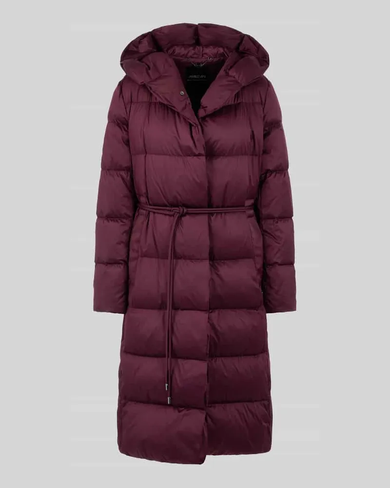 Marc Cain Steppmantel mit Kapuze Bordeaux