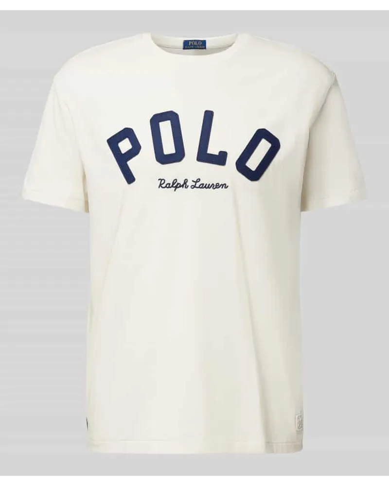 Ralph Lauren T-Shirt mit Label-Detail Ecru