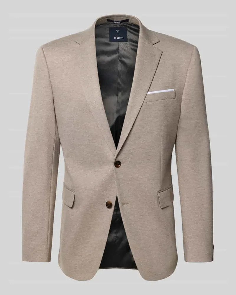 JOOP! Regular Fit Blazer aus Viskose-Mix Modell 'Finch Beige