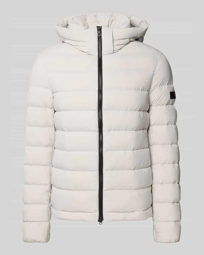 Peuterey Steppjacke mit Reißverschluss Modell 'BOGGS Hellgrau