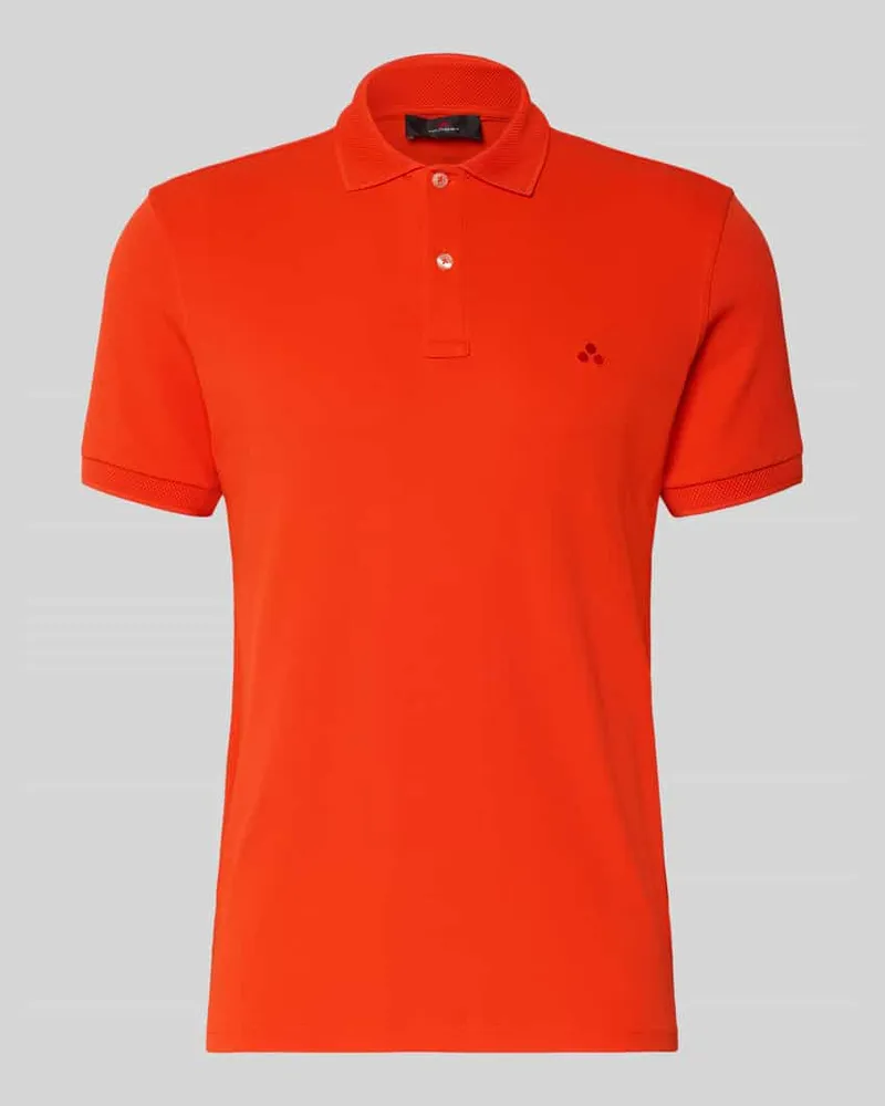 Peuterey Regular Fit Poloshirt mit Stitching Modell 'PLANTAGO Orange