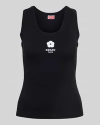 Kenzo Tanktop in Feinripp-Optik Black