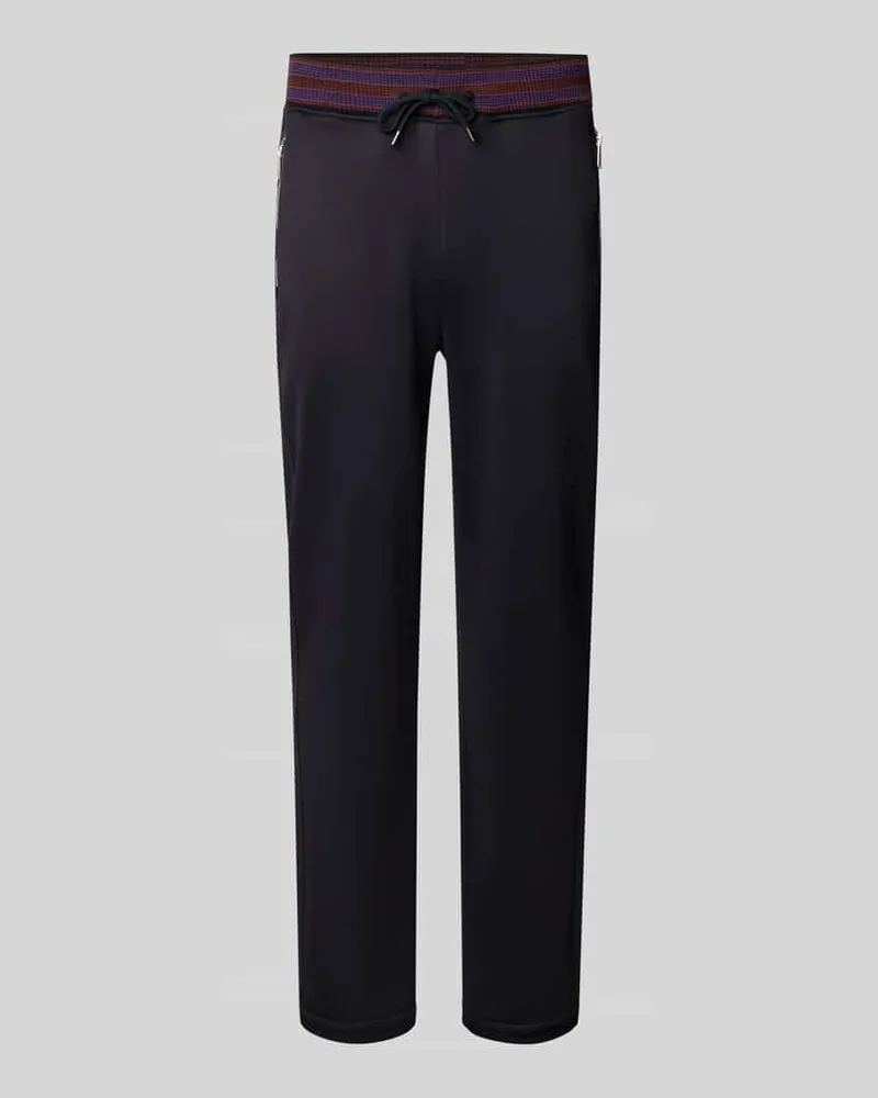 Paul Smith Slim Fit Jogpants mit Reißverschlusstaschen Black
