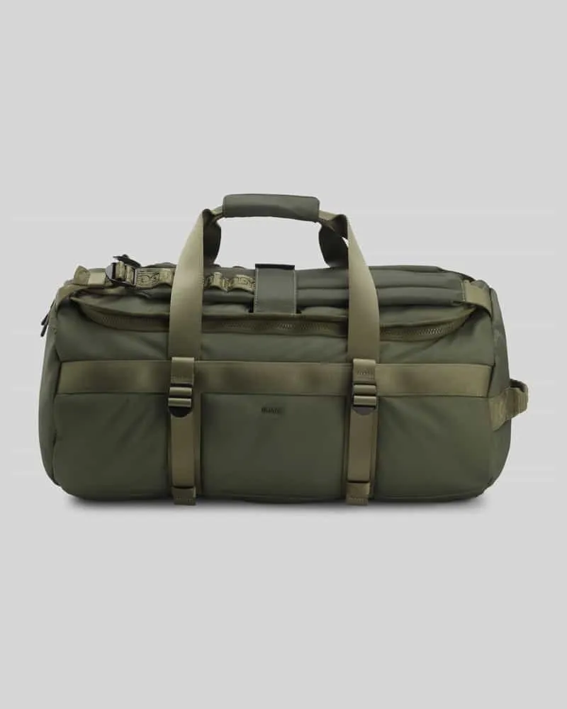 HUGO BOSS Weekender mit Rucksackgurten Modell 'AYDEN_HOLDALL Oliv