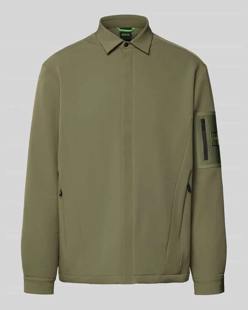 HUGO BOSS Regular Fit Funktionsjacke aus wasserabweisendem Material Modell 'ST_EXPEDIT PADDED L Dunkelgruen