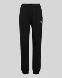 Lacoste Relaxed Fit Sweatpants mit Label-Print Black