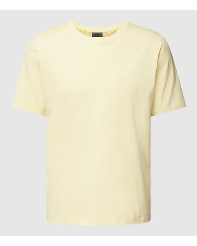 Hanro T-Shirt mit Rundhalsausschnitt Modell 'Living Shirt Pastellgelb