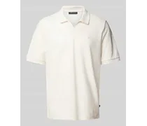 Regular Fit Poloshirt mit V-Ausschnitt