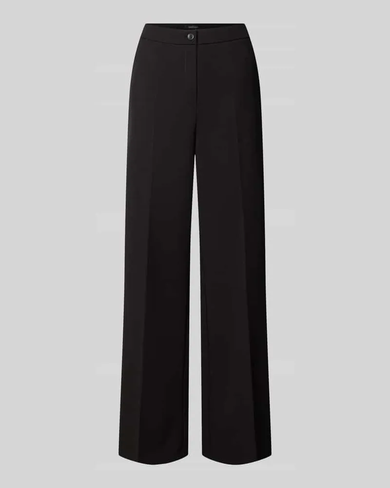 SteHmann Wide Leg Hose mit Eingrifftaschen Modell 'Hillda Black