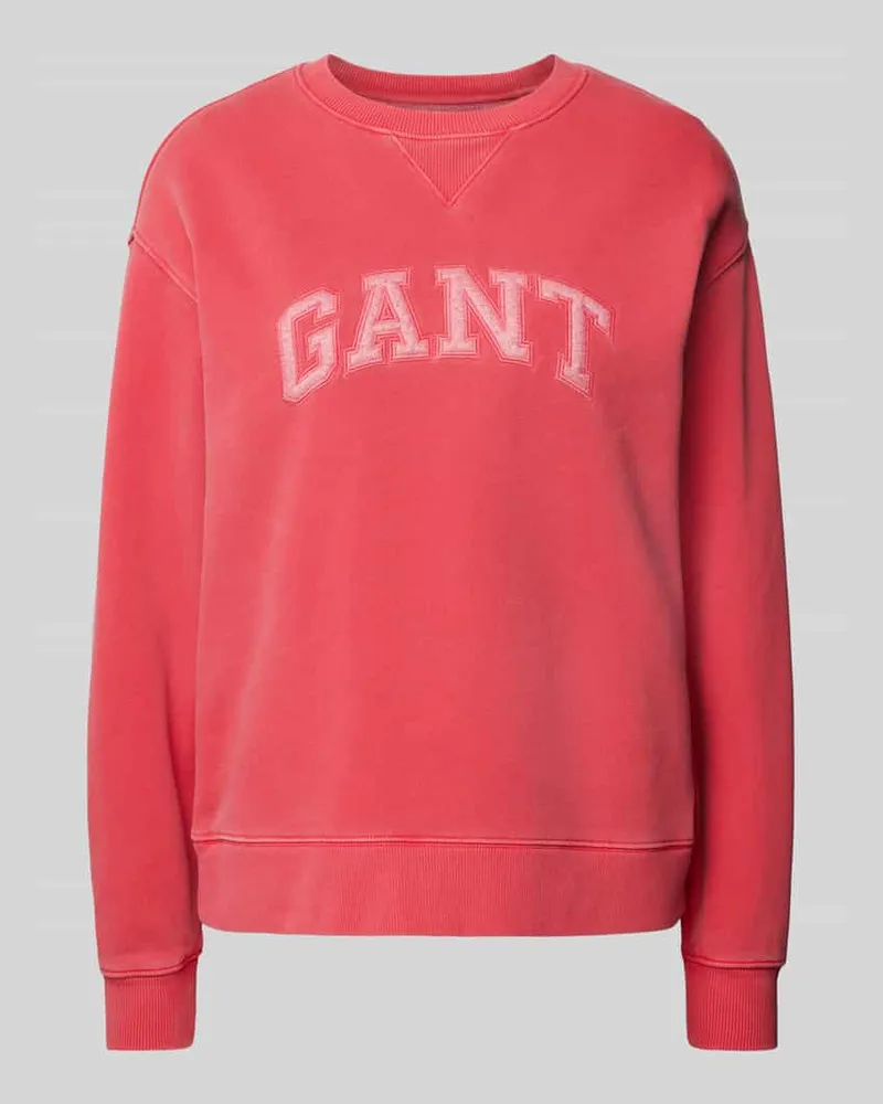 Gant Sweatshirt mit Label-Detail Rot