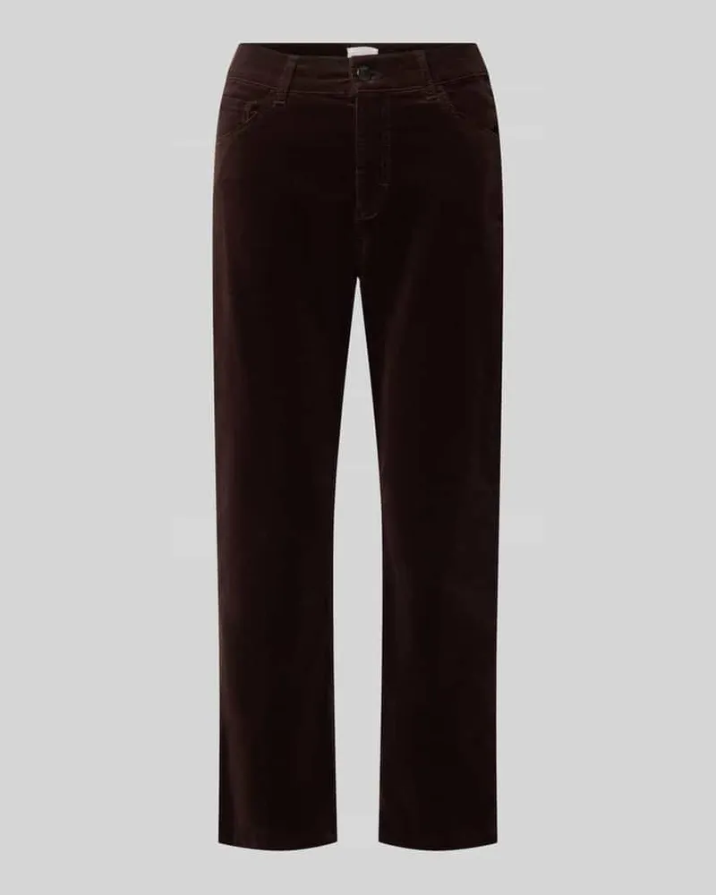 Brax Cordhose mit seitlichen Eingrifftaschen Dunkelbraun