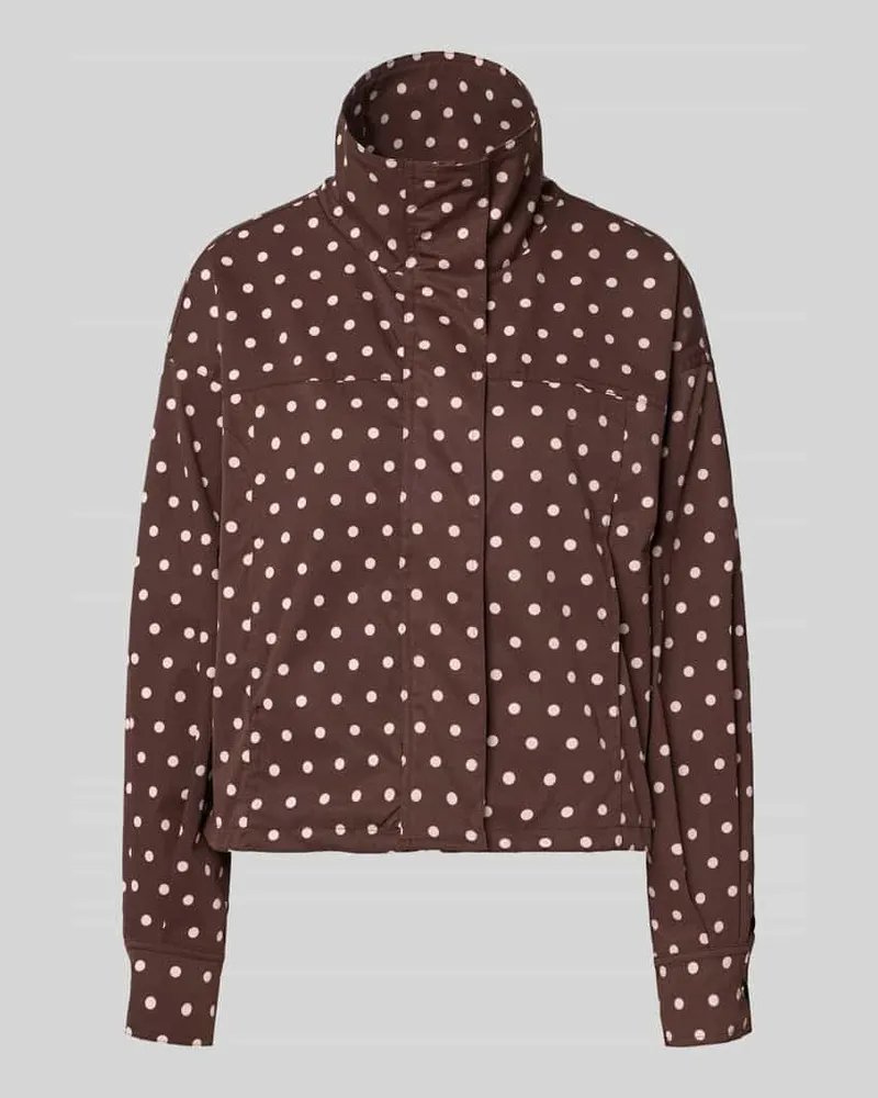 Neo Noir Regular Fit Jacke mit Stehkragen Modell 'Callisa Mittelbraun