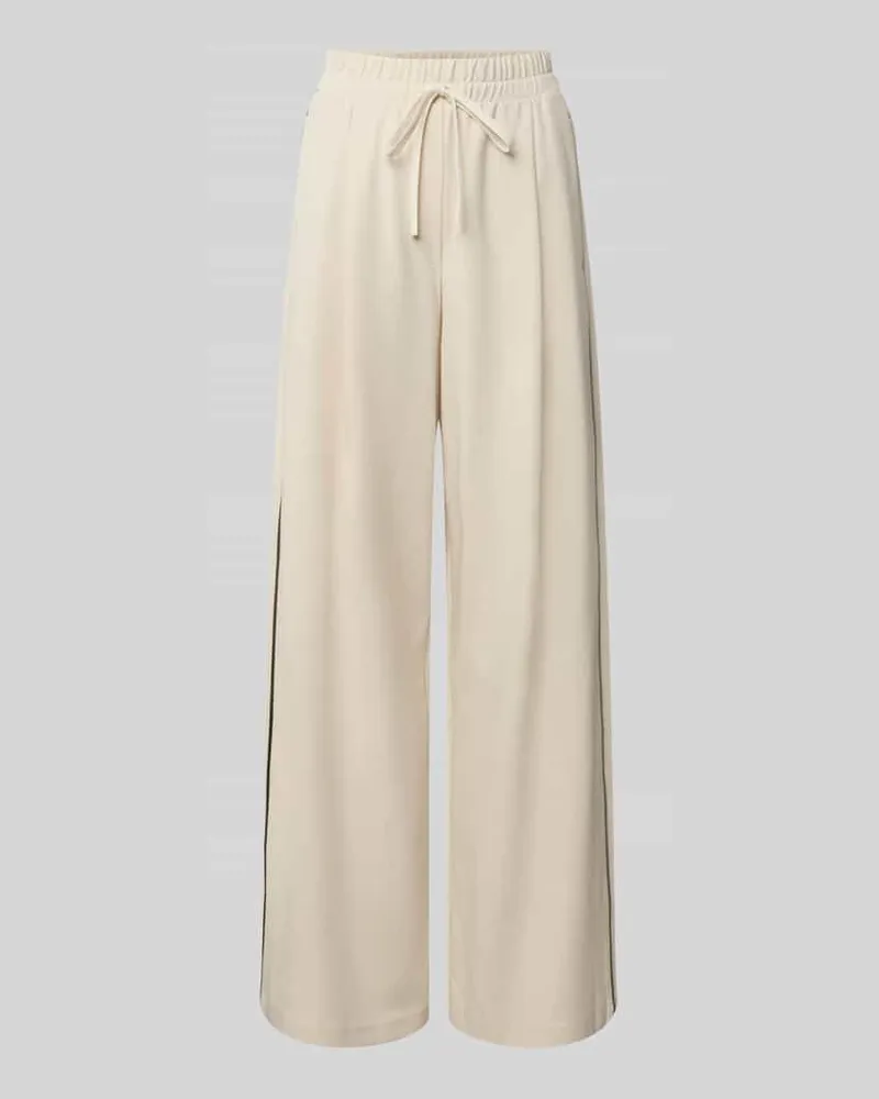 Max Mara Relaxed Fit Weite Hose aus Lyocell-Mix Modell 'GODEZIA Offwhite