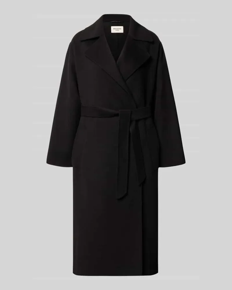Max Mara Regular Fit Mantel aus Schurwoll-Mix Modell 'OPEROSO Black