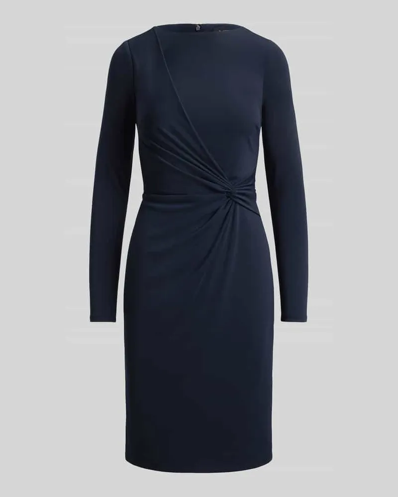 Ralph Lauren Figurbetontes Etuikleid mit Knoten-Detail Marine