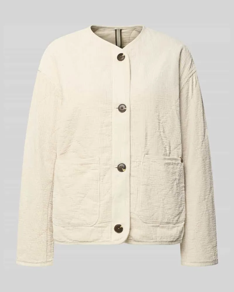 Camel Active Jacke mit aufgesetzten Taschen Offwhite