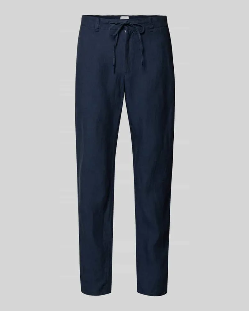 Brax Leinenhose mit Tunnelzug Modell 'FABIO JOK Marine