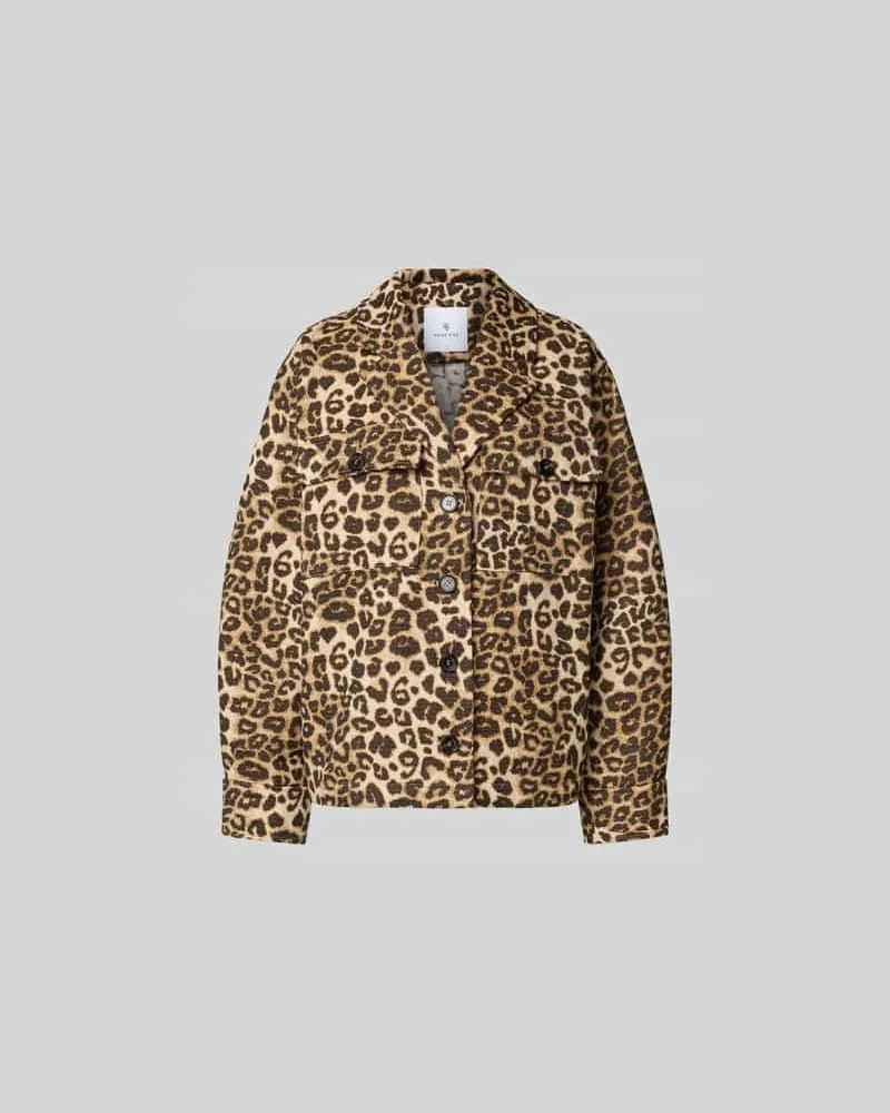 Anine Bing Jacke mit Reverskragen Mittelbraun