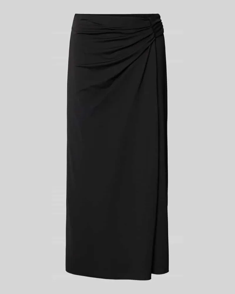 Max Mara Midirock mit seitlicher Raffung Modell 'MEMO Black