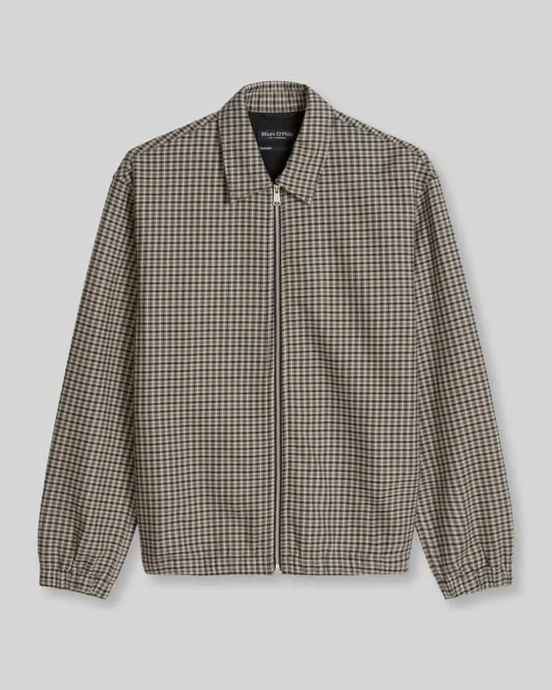 Marc O'Polo Overshirt mit Reißverschluss Blau