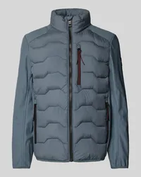 Tom Tailor Regular Fit Steppjacke mit Struktur-Mix Bleu