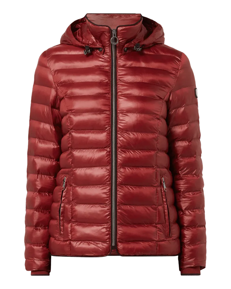 Wellensteyn Shaped Fit Steppjacke mit abnehmbarer Kapuze Modell 'ITALY HOOD Hellrot