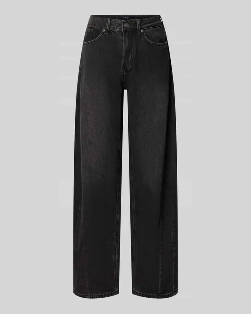 Pepe Jeans Low Waist Barrel Jeans mit Dark Wash Anthrazit