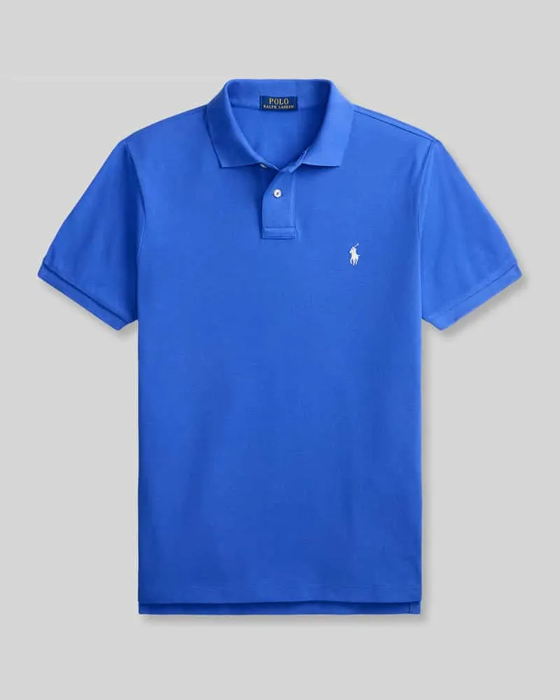 Ralph Lauren Slim Fit Poloshirt aus reiner Baumwolle Royal