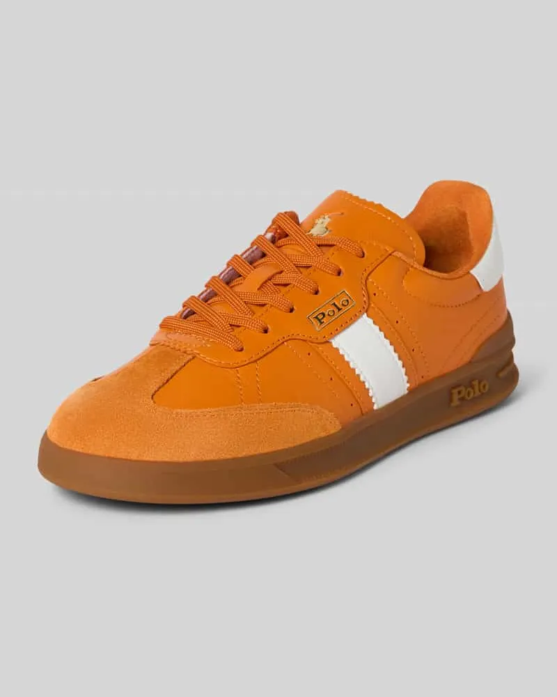 Ralph Lauren Sneaker aus Leder mit Schnürung Modell 'HTR Aera Orange