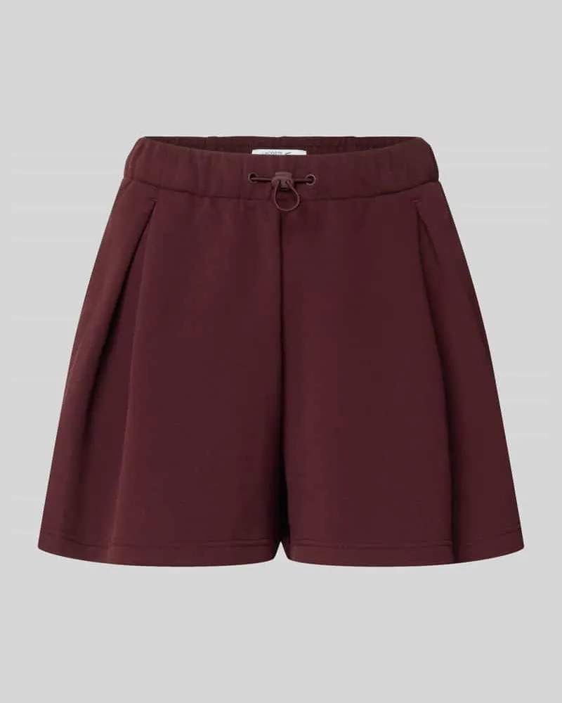 Lacoste Relaxed Fit Shorts aus Baumwoll-Mix Bordeaux