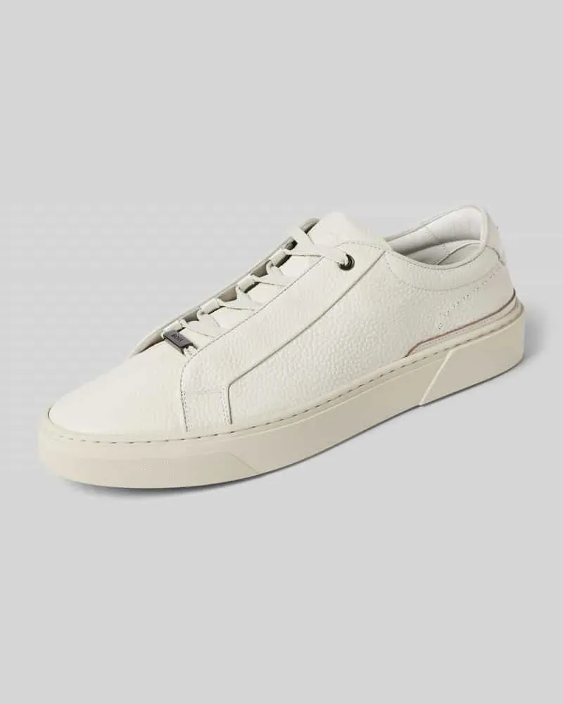 HUGO BOSS Sneaker mit Label-Applikation Modell 'Gary Weiss