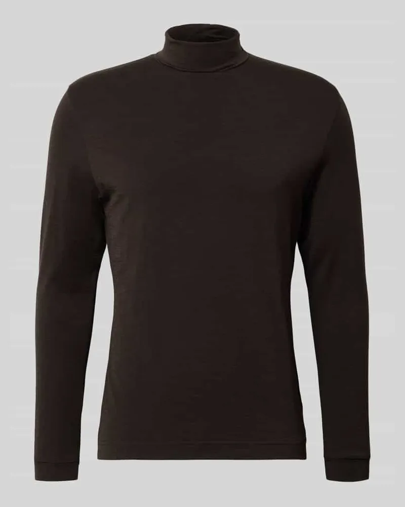 Drykorn Longsleeve mit Rollkragen Modell 'EMANUEL Dunkelbraun