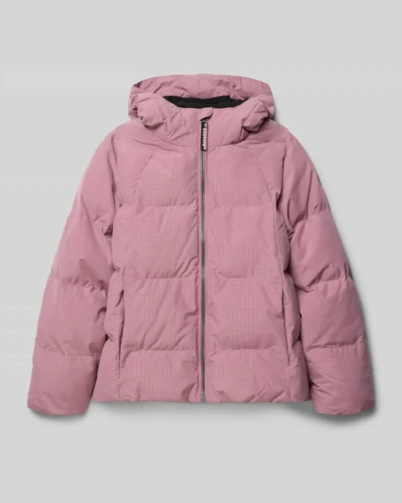 Killtec Regular Fit Steppjacke in Daunen-Optik mit Logo-Patch Rosa