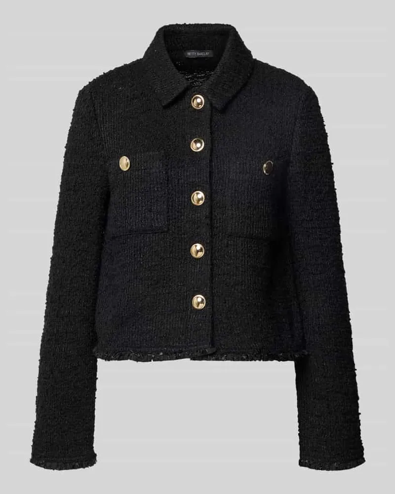Betty Barclay Blazer in Bouclé-Opik Black