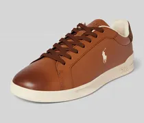 Ledersneaker mit Logo-Print Modell 'HERITAGE COURT