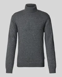 Casual Friday Rollkragenpullover mit Label-Detail Modell 'Karl Hellgrau