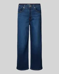 Levi's High-Rise Wide Leg Jeans mit verkürztem Schnitt Dunkelblau