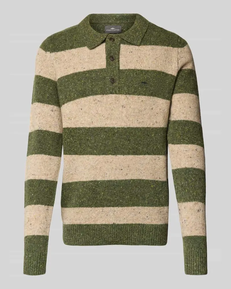 Fynch-Hatton Strickpullover mit Polokragen Bottle