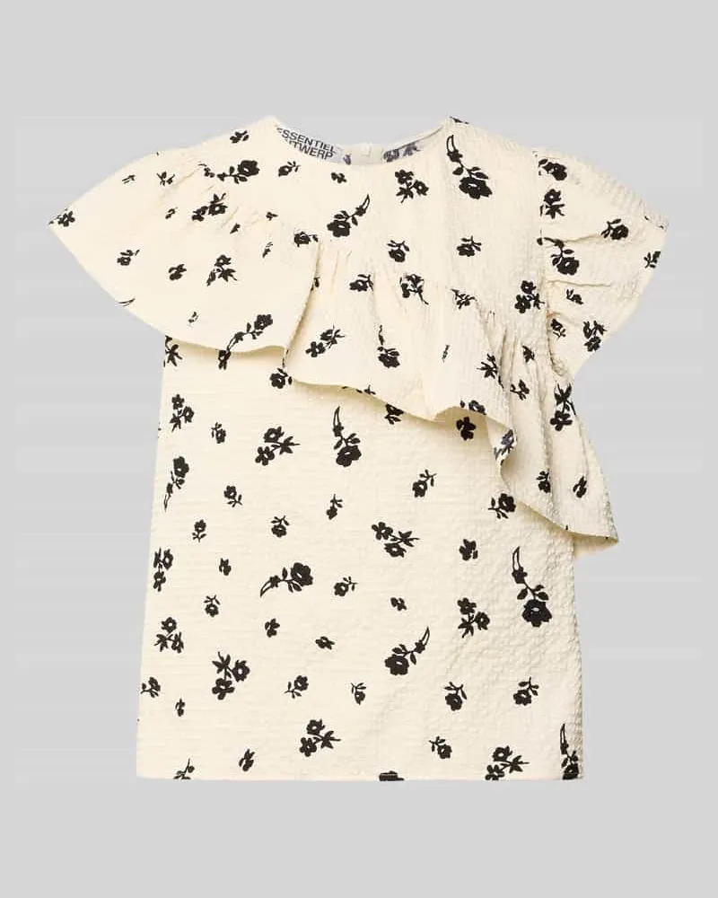 Essentiel Loose Fit Bluse mit Rüschendetails Modell 'JOOJOO Offwhite