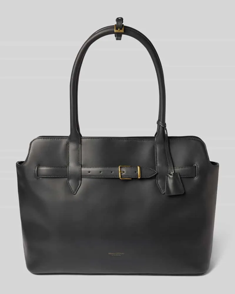 Marc O'Polo Shopper aus echtem Rindsleder Black
