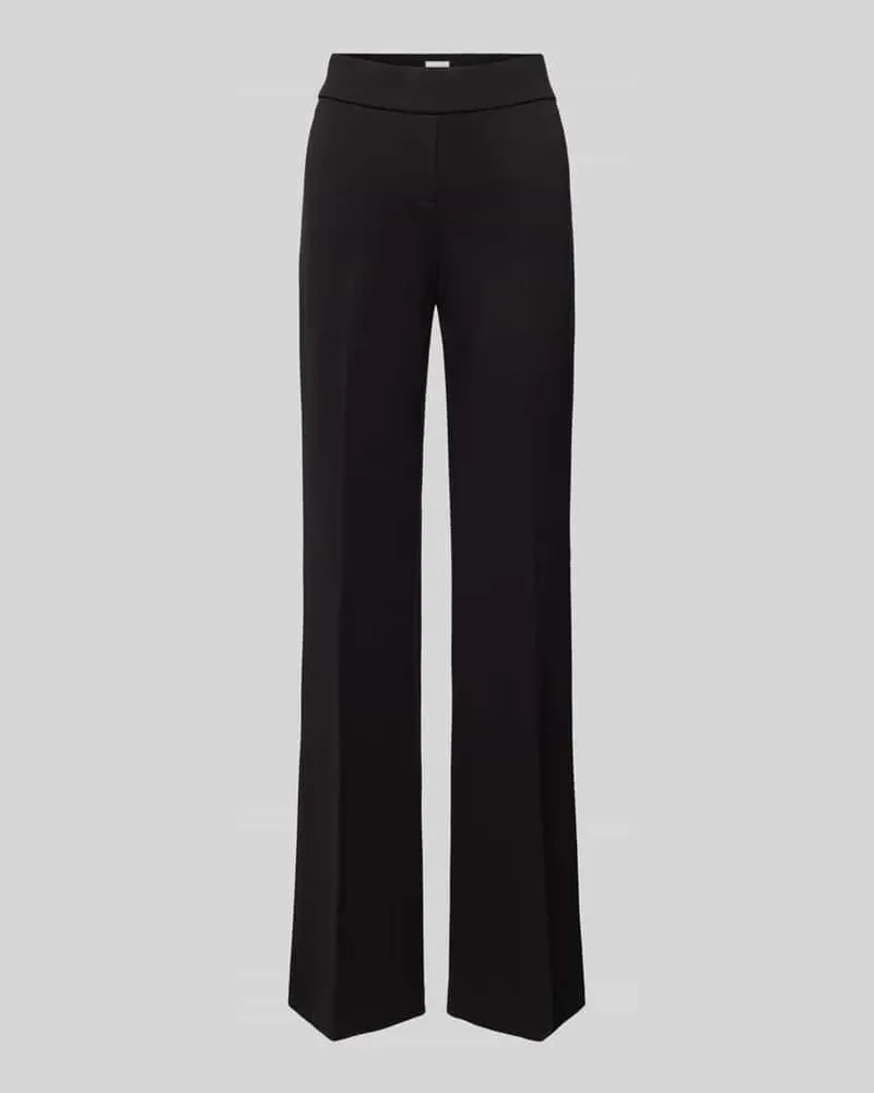 SEDUCTIVE  Flared Stoffhose mit Bügelfalten Modell 'NANOU Black