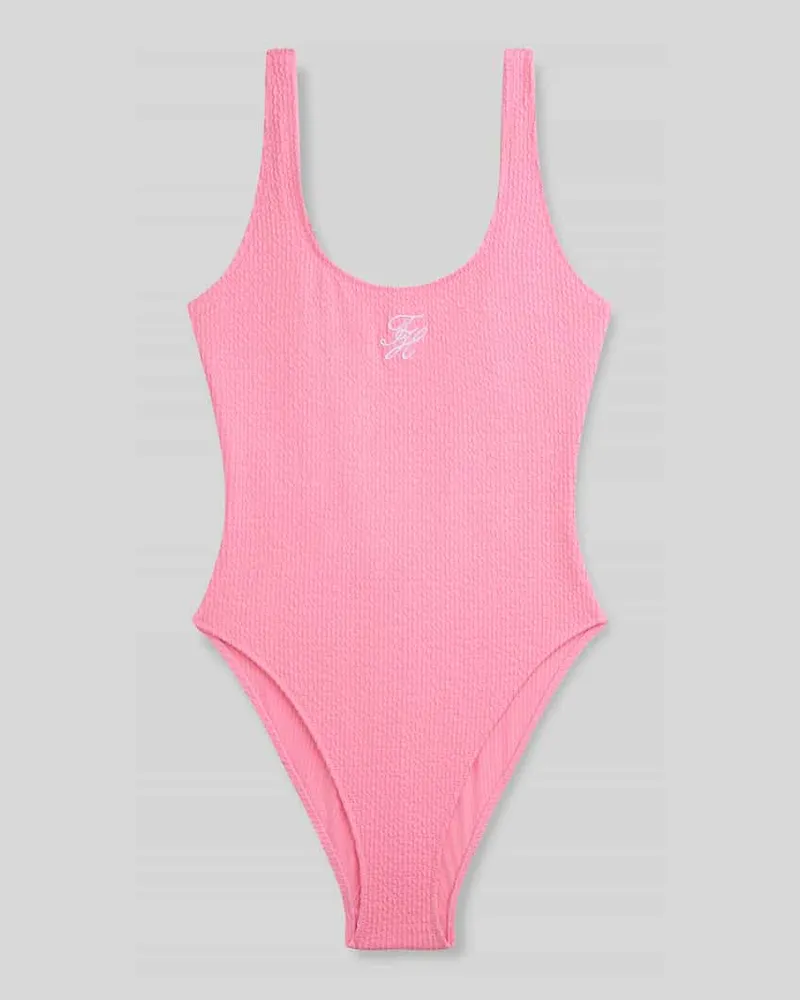 Tommy Hilfiger Badeanzug mit Logo-Stitching Rosa