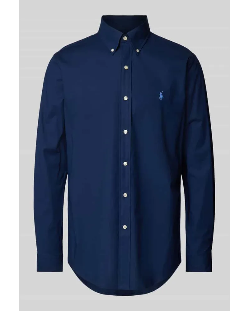 Ralph Lauren Custom Fit Freizeithemd mit Logo-Stitching Marine