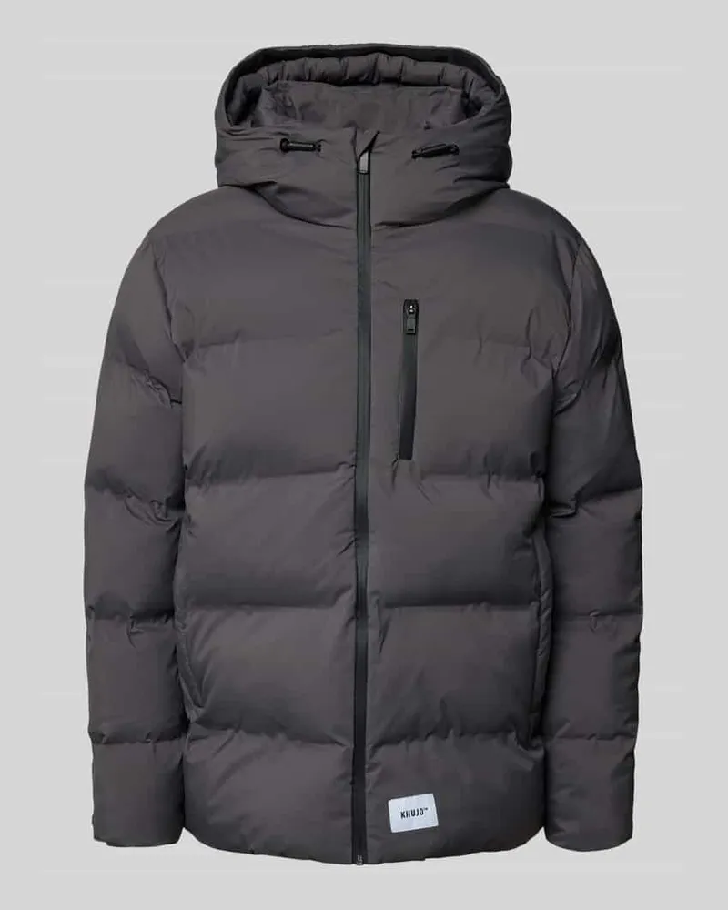 khujo Steppjacke mit Kapuze Modell 'Silas Anthrazit