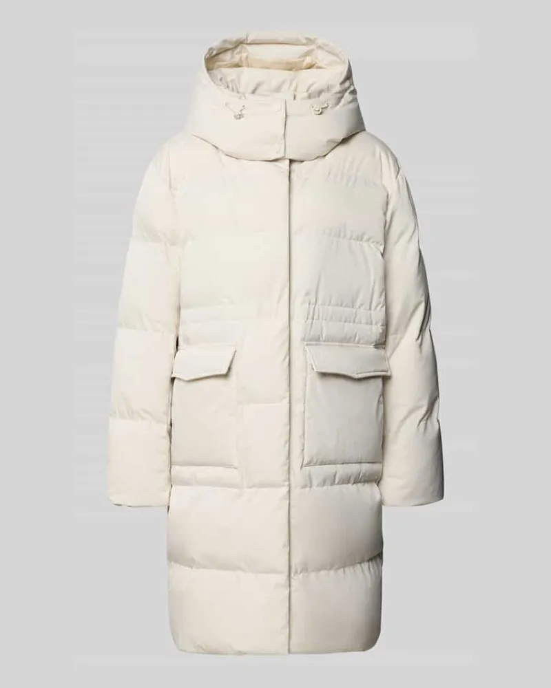 OPUS Steppmantel mit Pattentaschen Modell 'Hallusi Offwhite