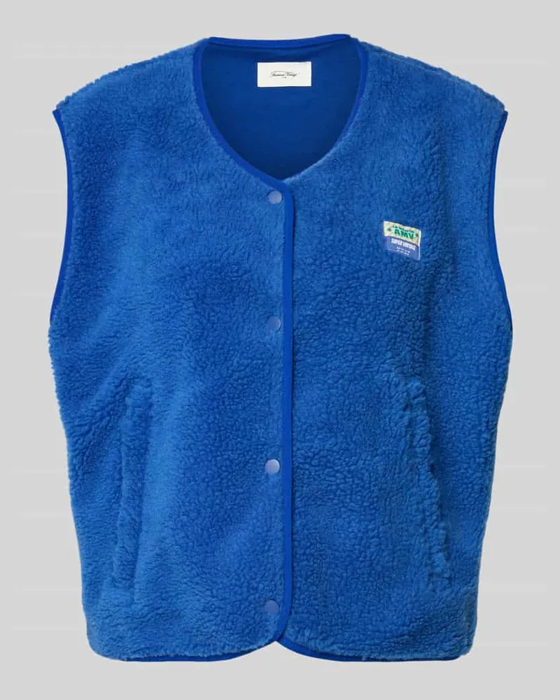 American Vintage Weste mit Rundhalsausschnitt Modell 'HOKTOWN Dunkelblau