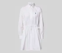 Tailliertes Hemdblusenkleid aus reiner Baumwolle